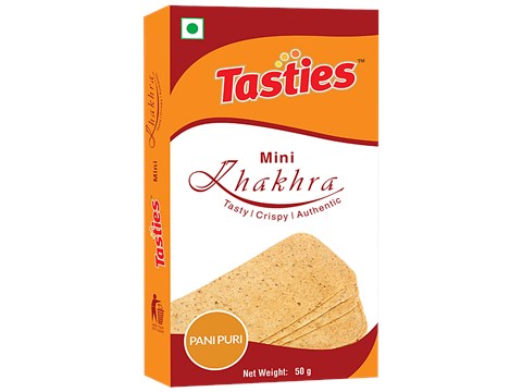 Tasties Mini Khakhra - Pani Puri, 50 g