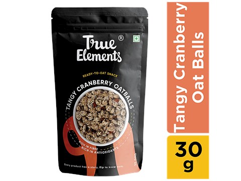 True Elements Tangy Cranberry Oat Balls, 30 g