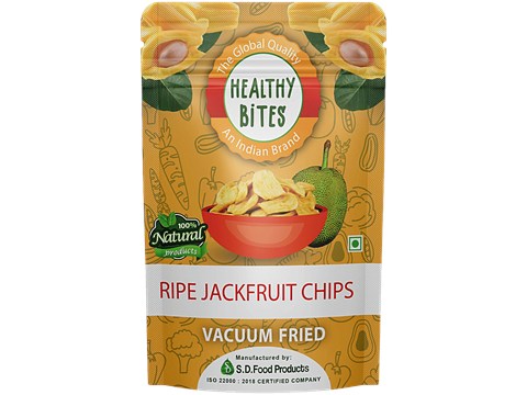 Healthy Bites Vacuum Fried Ripe Jackfruit Chips, 45 g