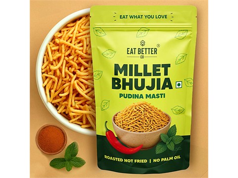 Eat Better Co Pudina Masti Millet Bhujia, 100 g