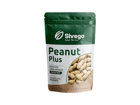 Shrego Peanut Plus Unsalted Roasted Groundnut, 350 g