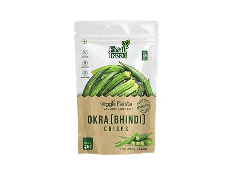 FruitTreat Okra/Bhindi Crisps - Vacuum Cooked, 40 g