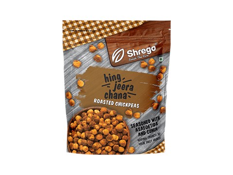Shrego Hing Jeera Chana Roasted Chickpeas, 160 g