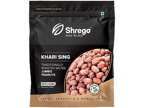 Shrego Khari Sing Traditionally Roasted Salted Jumbo Peanuts, 360 g