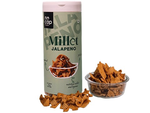 Nocap Foods Jalapeno Millet Chips, 150 g