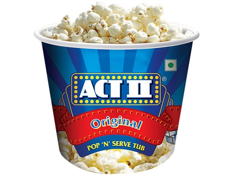 ACT II Microwave Popcorn - Natural Flavour, Snacks, 130 g