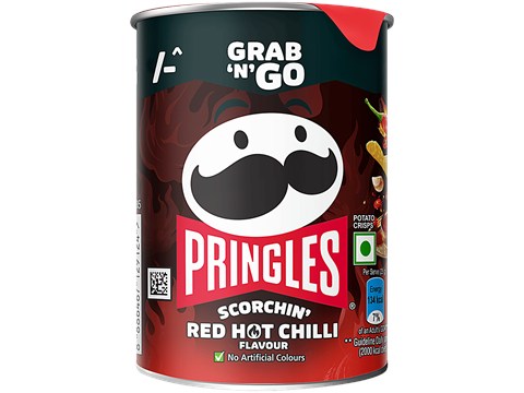 Pringles Scorchin' Red Hot Chilli Flavour Potato Crisps, 40 g