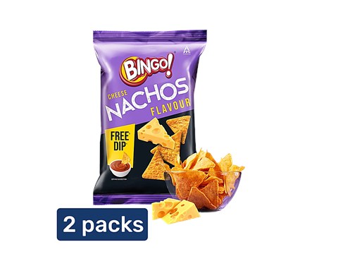 Bingo! Cheese Nachos Flavour, 2 x 80 g
