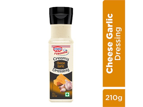Dr.Oetker FunFoods Creamy Cheese Garlic Dressing, 210 g