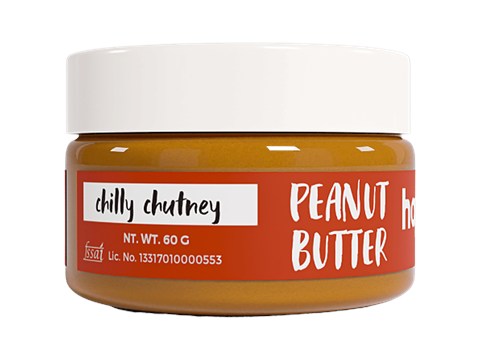 Happy Jars Peanut Butter Chilli Chutney Value Pack, 60 g
