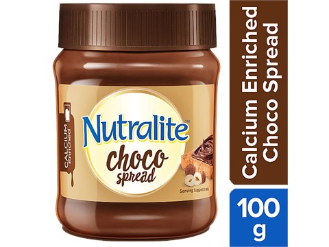 Nutralite Choco Spread Calcium, Hazelnut Spread, Uses Premium Chocolate, 100 g