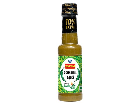 Wai Wai Premium Green Chilli Sauce - Rich In Vitamin C & Beta-Carotene, 210 g