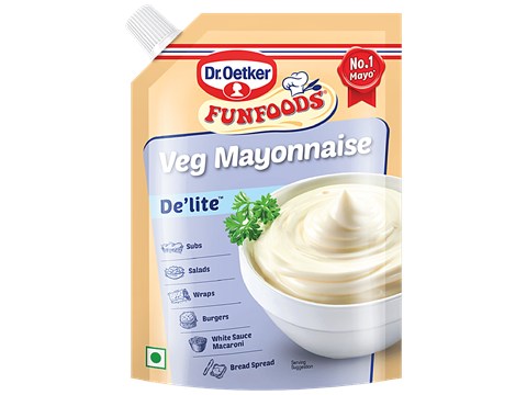 Dr.Oetker FunFoods De'lite Veg Mayonnaise, 400 g