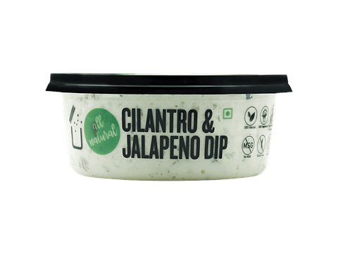 Saucery Cilantro & Jalapeno Dip - Fresh Ingredients, Creamy, Thick, 150 g