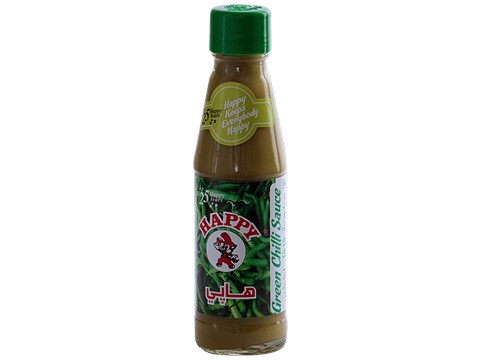 HAPPY Green Chili Sauce - Perfect Chinese Dishes & Snacks, 200 g