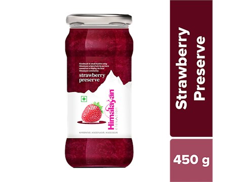 Himalayan Elevation Strawberry Preserve - No Preservatives, No Added Colours & Flavours, 450 g