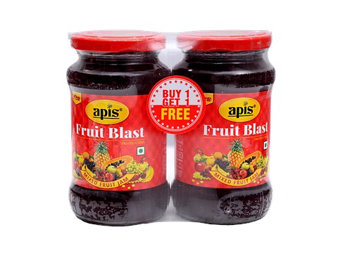 Apis Fruit Blast Fruitilicious Mixed Fruit Jam, 450 g