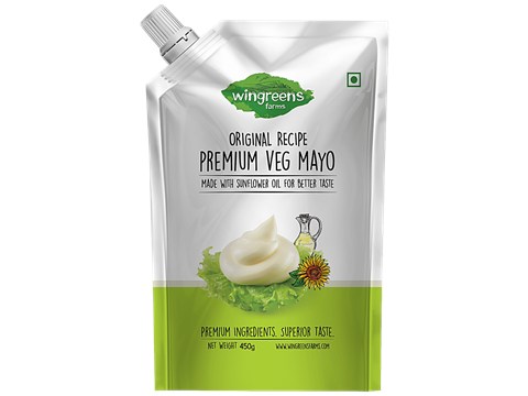 Wingreens Farms Original Recipe Premium Veg Mayo Dip & Spread, 450 g