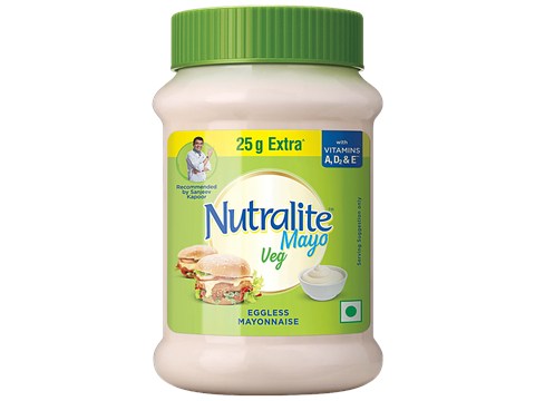 Nutralite Veg Eggless Mayonnaise, With Vitamin A, D2 & E, 275 g