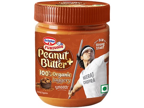 Dr.Oetker Funfoods Peanut Butter+ Organic Jaggery Smooth, 375 g