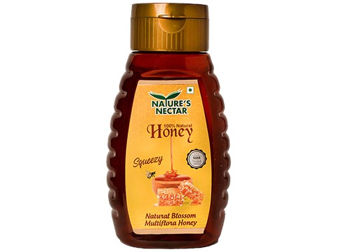 Nature's Nectar Pure Honey - Squeezy,  NMR Tested, Natural Multiflora, Healthy Sweetener, 500 g