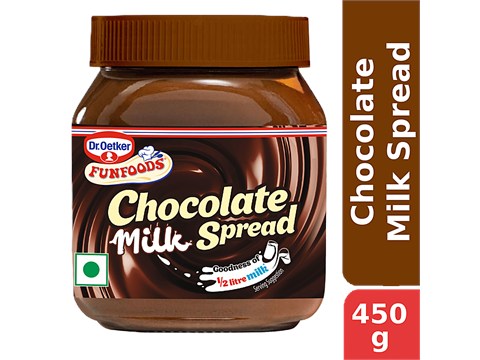 Dr.Oetker FunFoods Chocolate Milk Spread, 450 g