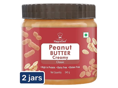 HappyChef Classic Creamy Peanut Butter, 2x340 g