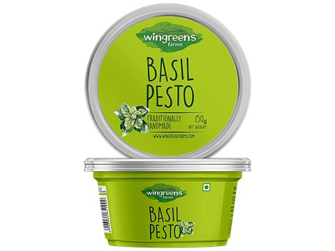 Wingreens Farms Basil Pesto, 150 g