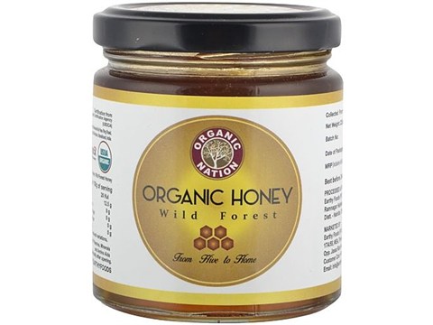 Organic Nation Honey - Wild Forest, 225 g
