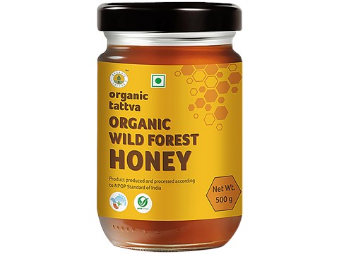 Organic Tattva Organic Wild Forest Honey, 500 g