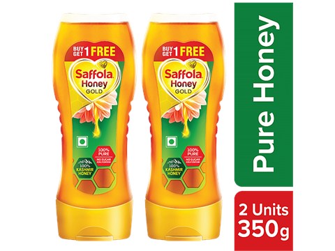 Saffola Honey Gold - Pure Honey, Made With Kashmir Honey, 350 g