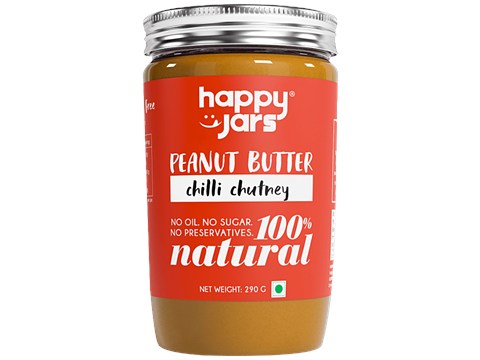 Happy Jars Peanut Butter - Chilli Chutney, 290 g