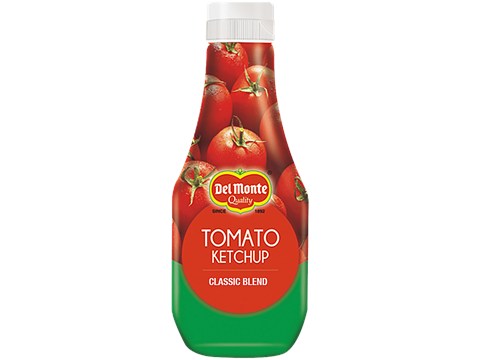 Del Monte Tomato Ketchup, Classic Blend - Squeezy, 500 g