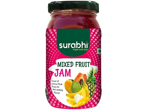 Surabhi Mix Fruit Jam, 500 g