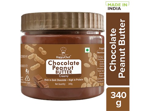 HappyChef Creamy Chocolate Peanut Butter, 340 g