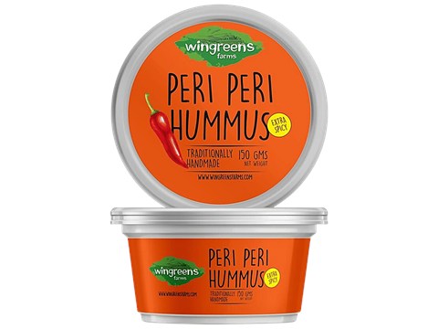 Wingreens Farms Peri-peri Hummus Dip & Spread, 150 g