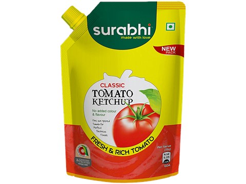 Surabhi Tomato Ketchup With Onion & Garlic, 400 g