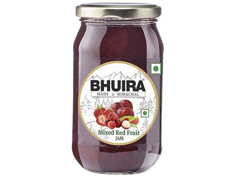 BHUIRA  Mixed Red Fruit Jam - No Added Preservatives & Artificial Colours, 240 g