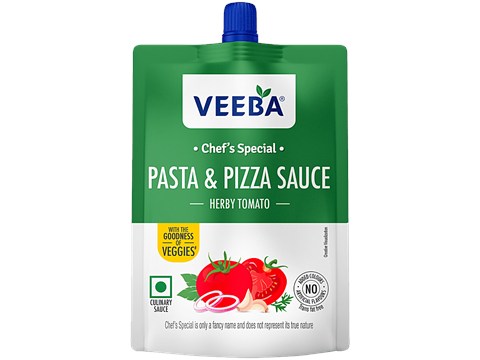 Veeba Herby Tomato Pasta & Pizza Sauce, 100 g