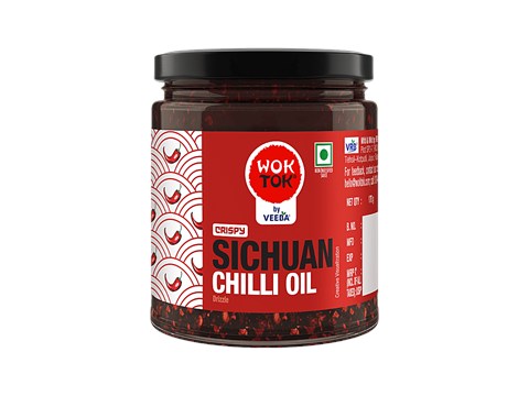 Wok Tok by Veeba Crispy Sichuan Chilli Oil Drizzle, 170 g