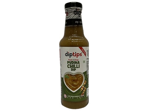 DipTips Pudina Chilli Dip - Fresh & Zingy, 325 g