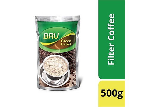 BRU Filter Coffee - Green Label, 500 g