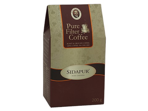 Sidapur Pure Filter Coffee - Coffee and 0% Chicory, 200g