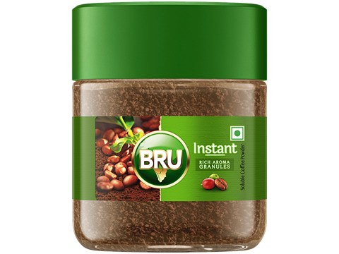 BRU Instant Coffee Powder - Rich Aroma Granules, 25 g