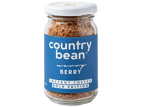Country Bean Merry Berry Bold Instant Coffee - Arabica, Rich, Strong & Smooth, 50 g