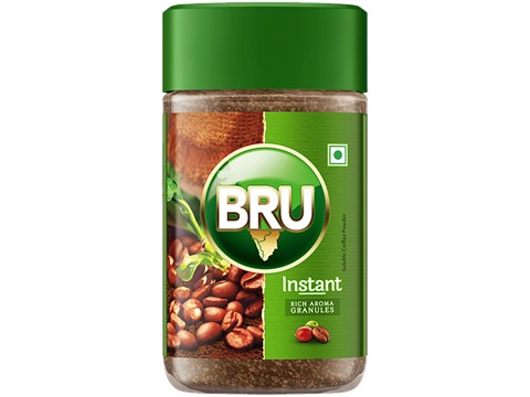 BRU Instant Coffee Powder - Rich Aroma Granules, 50 g