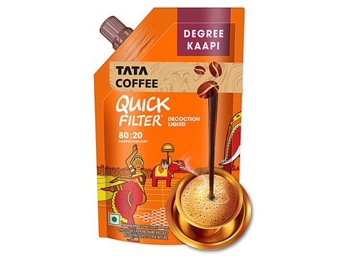 Tata Coffee Degree Kaapi Quick Filter Coffee Decoction Premix Liquid, 200 ml