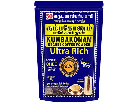 Kumbakonam Iyer Coffee Degree Ultra Pure Filter Coffee Powder, 250 g