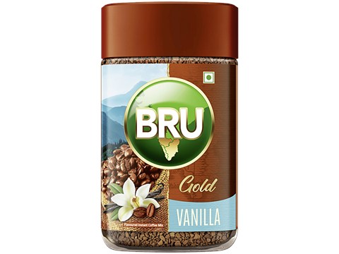 BRU Gold Instant Coffee Mix Vanilla Flavour, 100 g