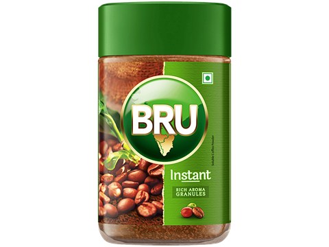 BRU Instant Coffee Powder - Rich Aroma Granules, 100 g